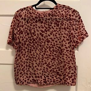 Rag & Bone leopard print blouse
